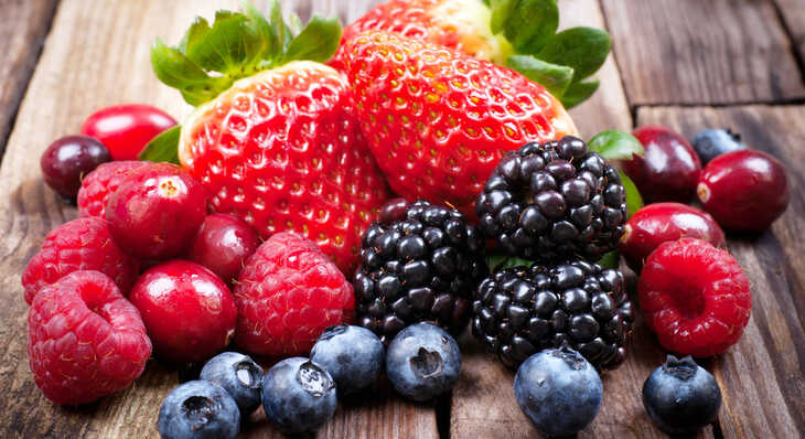 Frutas vermelhas, ricas em antioxidantes